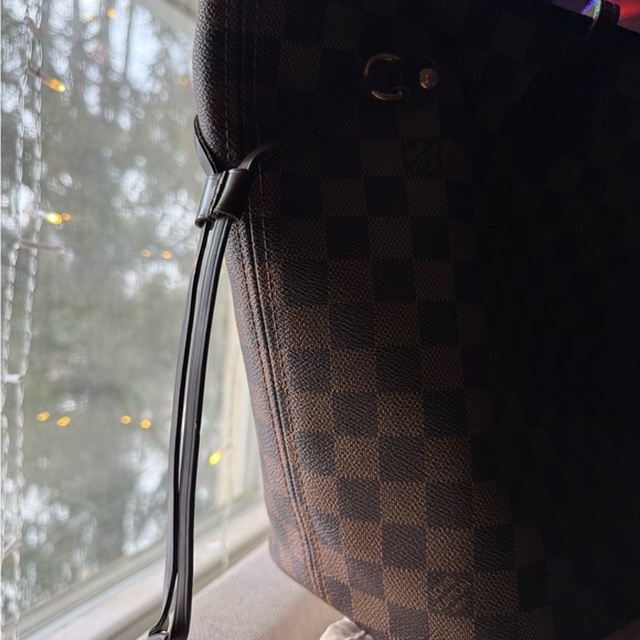 Louis Vuitton Neverfull MM Damier ebene Brown tote bag & bag shaper organizer - Picture 11 of 16